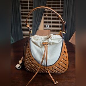 Zara Contrasting Bucket Bag